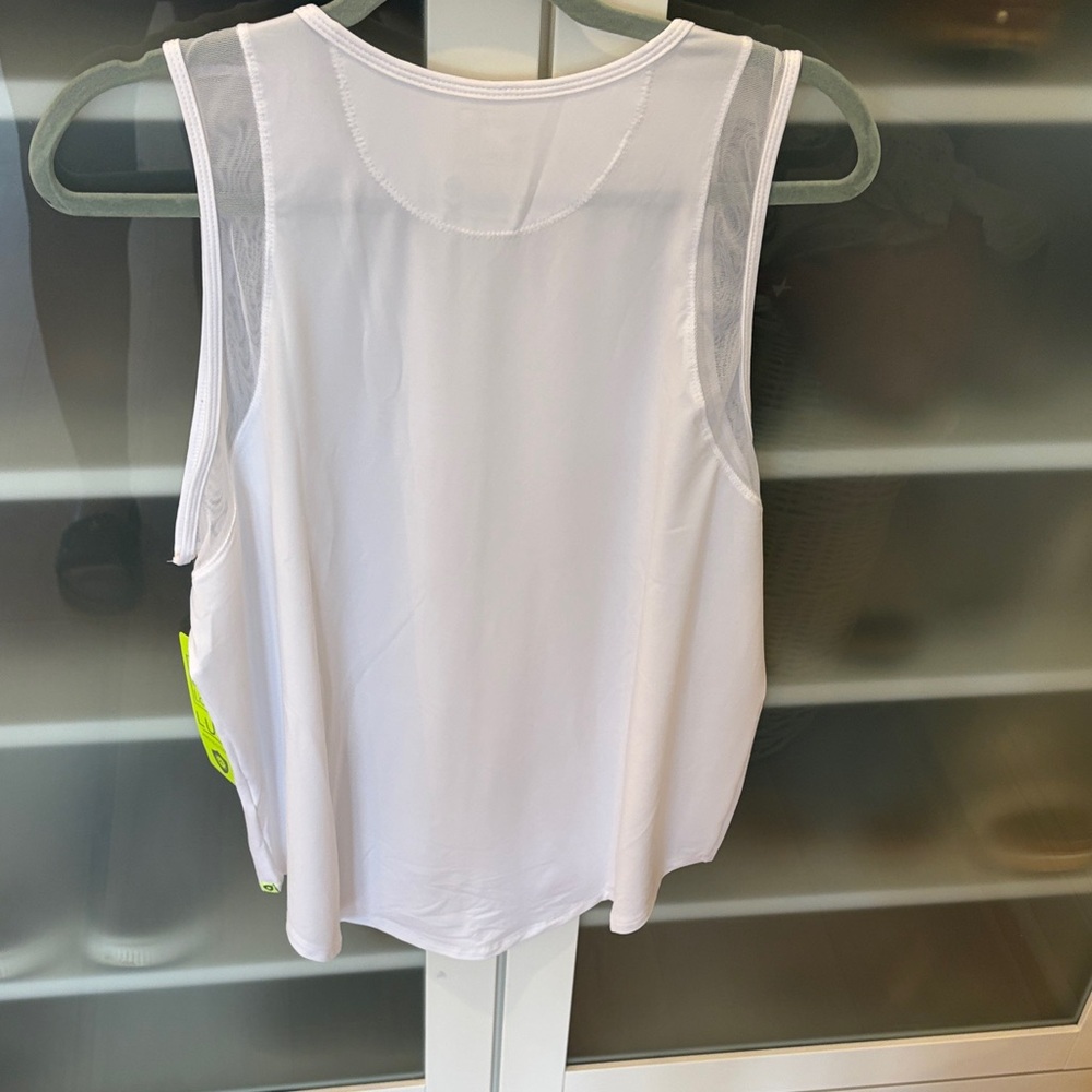 NWT Lucky in Love White Chill Out Tank Top - XL - Picture 5 of 5